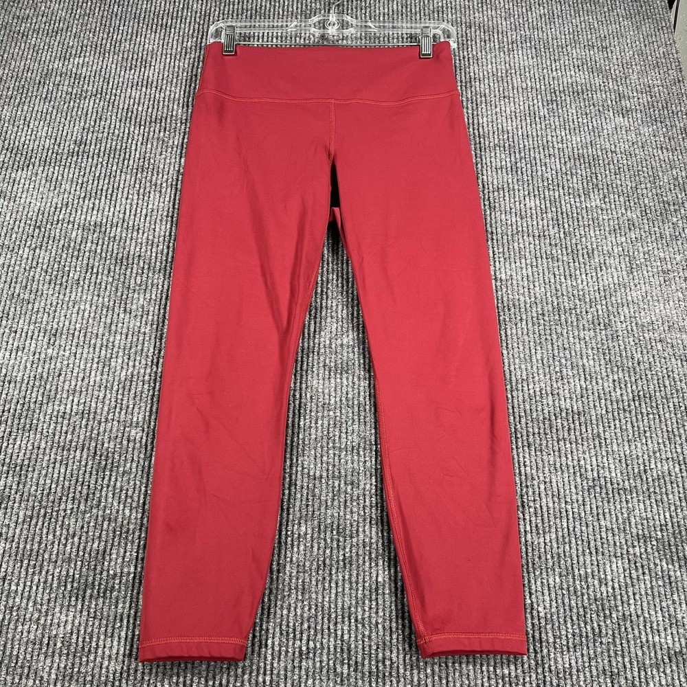 Athleta Pants Womens Medium Red Elation Train 7/8 Tight Leggings Yoga Athletic